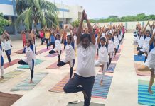 ధర్పల్లిలో 12వ అంతర్జాతీయ యోగా దినోత్సవం ఘనంగా నిర్వహణ
