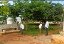 పాఠశాల ఆవరణలో పిచ్చి మొక్కలు తొలగింపు…