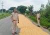 రోడ్లపై ధాన్యం, మక్కలు ఆరబెట్టడం ప్రమాదాలకు కారణం – కమ్మరపల్లి ఎస్ఐ…