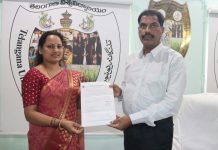 తెలంగాణ యూనివర్సిటీ లో బాలికల హాస్టల్ వార్డెన్గా డాక్టర్.యల్. జ్యోత్స్న…
